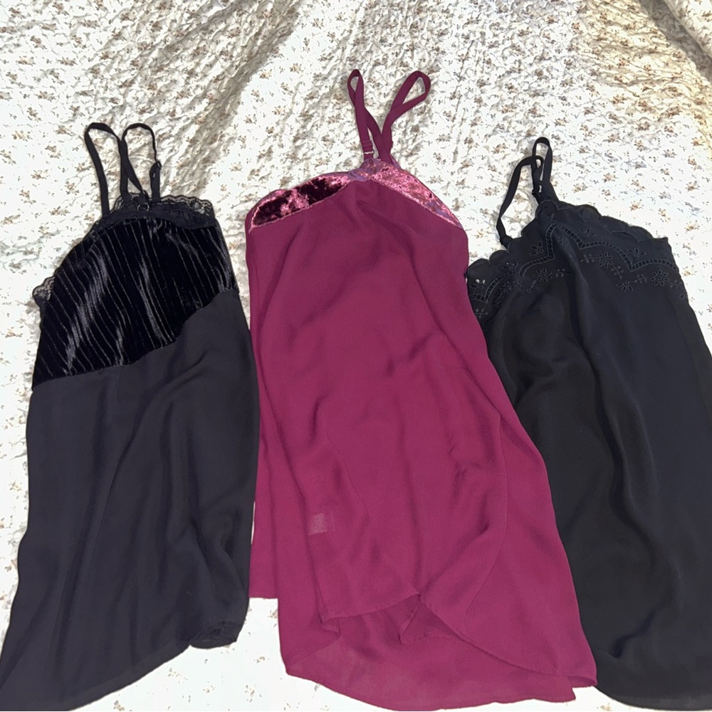 Torrid size 3 Black and Purple Chemises LOT